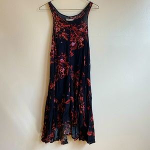 Free people black patterned dress - size small